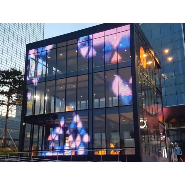 Guide Visual P2.6-5.2 G20 Series Transparent Screen Ultra Thin Transparent Led Display Glass Transparent Led Screen
