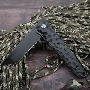 سكين بقاء قابل للطي بتصميم تانتو تكتيكي للتخييم، أسود بأكسدة الألومنيوم - Product Image 2