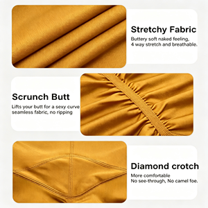 Leggings de <span class=keywords><strong>yoga</strong></span> taille haute effet push-up sans coutures avec poches, pour femme, idéal pour la gym, le fitness et l'entraînement - Product Image 5