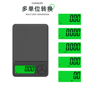 Báscula de Bolsillo Changxie 500g 0.01g de Precisión, Báscula Portátil para Joyería con Pantalla Retroiluminada Verde y Cuerpo Rectangular de Plástico - Product Image 5