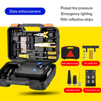 Pompe à air pour pneus de voiture robuste à cylindre unique 120W en plastique ABS avec affichage numérique et capacité de 150 PSI