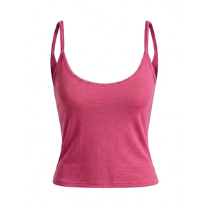 Camiseta sin Mangas de Primera Calidad con Logotipo Frontal Personalizado, 100% Poliéster Transpirable y Ecológico, Cuello Redondo, Corte Ajustado para Mujer, con Técnicas de Impresión - Product Image 1