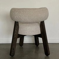 2025 moderne Vintage luxe en bois massif salle à manger chaise tissu maquillage chaise meubles avec éponge coussin salle à manger meubles