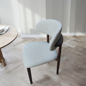 Silla de <span class=keywords><strong>Comedor</strong></span> de Madera Maciza de Abedul de Diseño Moderno y Contemporáneo, Respaldo Ergonómico, Ecológica, para Muebles de Hogar, Comedores de Hotel - Product Image 2