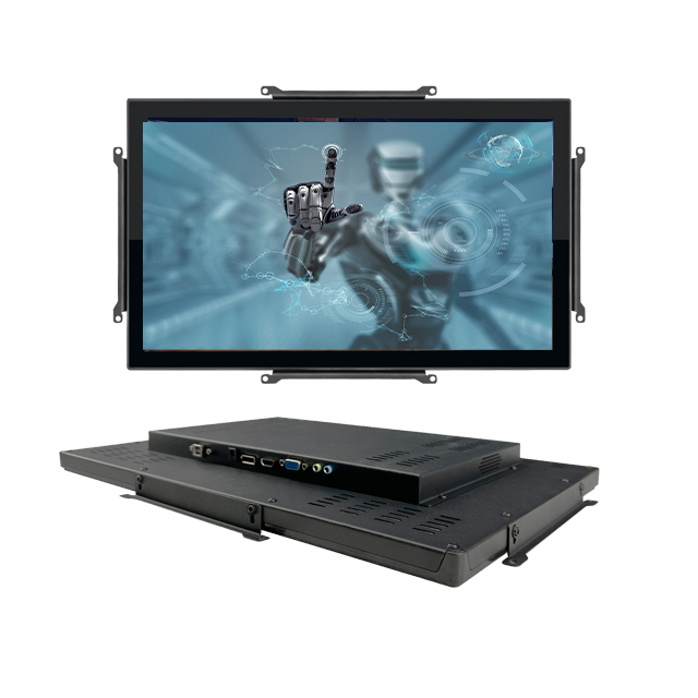 23.8 Inch HD IP65 Front Waterproof Interactive 10 Touch Points LCD Open Frame Monitor for Gaming Capacitive Touch Screen Display