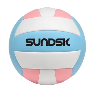 Women Pink Custom Official Outdoor Beach Volleyball Ball For Training Gifts