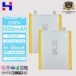 Batterie lithium-ion semi-solide certifiée UN38.3 3,8 V 3600 mAh, modèle HS 515974, pour Dell Latitude 515974, Lithiu One-Stop - Product Image 2