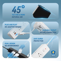 Câble d'extension multifonction en cuivre pur de qualité américaine avec protection contre les surcharges et la foudre, 1,5 m