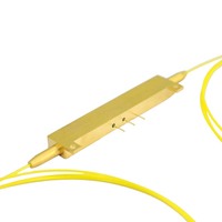 Modulateur de phase à guide d'ondes unique en nioberate de lithium LiNbO3 1060 nm, perte d'insertion 0,4/0,5 dB, plage de température de fonctionnement 20°C