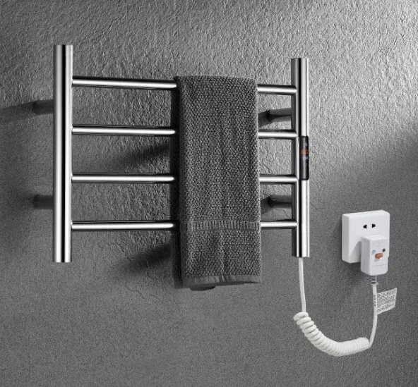 Wholesale Price New Design 304 Stainless Steel Electric Heating Towel Rack Bathroom Heated Rail Towel Warmer
