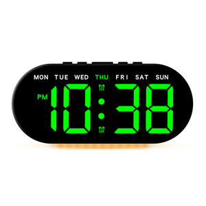 Nuevo <span class=keywords><strong>Reloj</strong></span> Despertador Multifuncional, Luz Ambiental LED, Pantalla Grande, <span class=keywords><strong>Reloj</strong></span> de Noche - Product Image 6