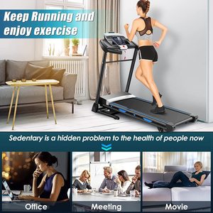 EU Fast Folding With Auto 15% Incline Heavy Duty <b>Running</b> <b>Machine</b> for Home With LED Screen Exercise Professional - Product Image 3