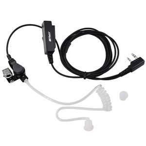 ETMY NX-1300 High Quality 2 PIN Air Duct PTT Earpiece Plastic Security Covert Two-Way for Headphone <b>Walkie</b> <b>Talkie</b> VHF/UHF - Product Image 2