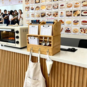 אמנות במבוק אספקת אחסון מארגן עטים צבעוניים עפרונות צבע איפור מברשות איפור נייח - Product Image 6