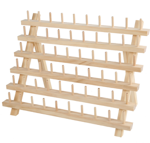 EASTOMMY 2 confezioni <span class=keywords><strong>di</strong></span> supporto per filo da ricamo in <span class=keywords><strong>legno</strong></span> 60 <span class=keywords><strong>bobine</strong></span> per cucire porta fili in <span class=keywords><strong>legno</strong></span> - Product Image 1