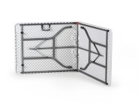 Ensemble de table pliante en plastique au meilleur prix pour la pêche en camping en plein air avec une table de 6 pieds et 2 bancs de 6 pieds