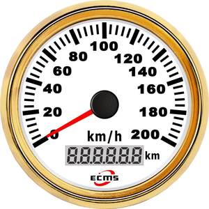 Compteur de vitesse GPS 85 mm 200 km/h Jauge analogique pour yacht bateau camping-car voiture Conversions Instrument de mesure de vitesse - Product Image 5