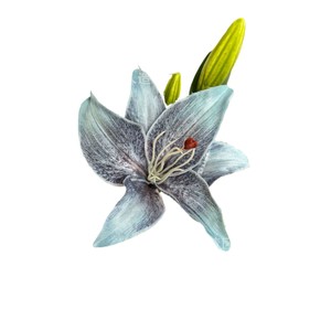 Rosas Artificiales Jinxi, Flores de Seda Azul Tiffany, Decoración para Bodas y Hogar, 3 Piezas - Product Image 3