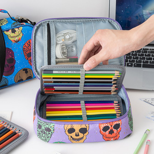 Bview Art Multi-Functionele Briefpapier Potlood Etui Rekbare <span class=keywords><strong>72</strong></span> Sleuven Gekleurd Etui Draagbare Potloodzakken Met Riemen - Product Image 3