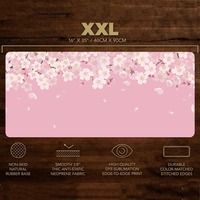 Tapis de souris japonais Sakura élégant mignon et joli motif Cool PC Gaming Tapis de jeu Teclado Tapis de bureau pour ordinateur portable 900X400