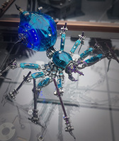 Modèle d'araignée en métal assemblé Dragon Zero, difficulté élevée, précision mécanique, ornement d'insecte, ensemble de blocs de construction