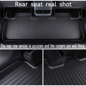 แผ่นรองพื้นรถยนต์แบบเต็มชุด TPE ขึ้นรูป <span class=keywords><strong>3</strong></span> มิติ สำหรับ <span class=keywords><strong>Tesla</strong></span> <span class=keywords><strong>Model</strong></span> Y ป้องกันน้ำ กันลื่น ไร้กลิ่น ทนทานต่อการสึกหรอ ออกแบบพอดีอย่างแม่นยำ ใช้ได้ทุกสภาพอากาศ - Product Image 5