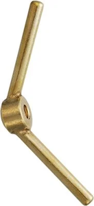 Long Type Brass Toggle Nut Polished Brass Eye Wing Nut Fastener for Boat Building Marine Woodworking Industrial <b>Hardware</b> - Product Image 2