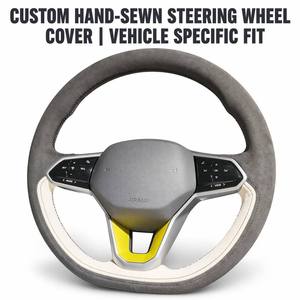 <span class=keywords><strong>Funda</strong></span> de <span class=keywords><strong>Volante</strong></span> de Gamuza para <span class=keywords><strong>Volkswagen</strong></span>, Diseño de Fábrica al por Mayor, para Golf MK7.5 Caddy 2019, Accesorios Interiores para Automóvil - Product Image 1
