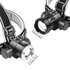 Nhôm hợp kim XHP50 Telescopic Zoom xe đạp đèn pha IPX4 LED sạc ánh sáng phía trước cho ngoài trời đi xe đạp câu cá xe đạp - Product Image 3