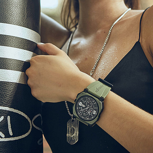 Nuevo Reloj de Hombre con Diseño de Tres Esferas, 10 ATM Resistente al Agua, Luminoso, Deportivo, de Cuarzo - Product Image 6