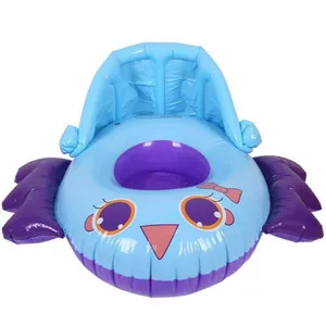 Новый дизайн синий и фиолетовый надувной милый зонтик птица плавать сиденье кольцо для плавания круг детские игрушки для воды для летнего бассейна