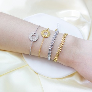 Bracelet de luxe léger, cadeau personnalisé, bijoux en acier inoxydable, accessoires de bijouterie, bracelet pour femmes - Product Image 5