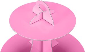 Support à cupcakes DAMAI à 3 niveaux, support à cupcakes DIY à étages pour présentoirs de desserts, décoration d'anniversaire, fête du thé florale - Product Image 4