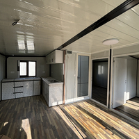Maison conteneur modulaire pliable à assemblage rapide, avec structure galvanisée durable, pour hébergement temporaire de chantier