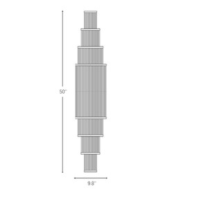 Lámpara de Pared de Cristal de Estilo Moderno y Lujoso, Personalizada en Cobre, para Vestíbulo de Hotel, Villa, Sala de Estar, Oficina de Ventas - Product Image 3