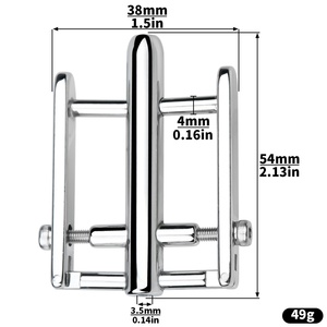 New Arrival Piercing PA <b>Lock</b> <b>Pad</b> Chastity <b>Lock</b> PA Chastity Locked Steel Chastity Cage Device - Product Image 5