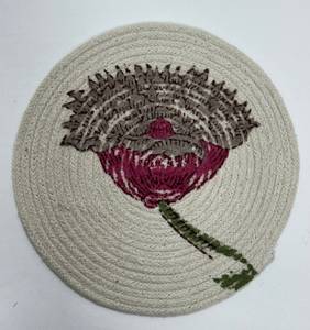 2024 tendance indien main bloc imprimé coton sous-verres 4*5 pouces tapis tampons pour tasse à café Table basse bureau Table accessoire - Product Image 2