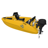 Nouveau modèle de bateau de plaisance à bascule le plus vendu, 4m/13ft, facile à utiliser, avec affichage numérique, à vendre