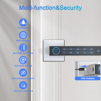 Cerradura inteligente sin llave para puerta, cerrojo de seguridad con huella dactilar, contraseña, APP TUYA, Hotel, apartamento