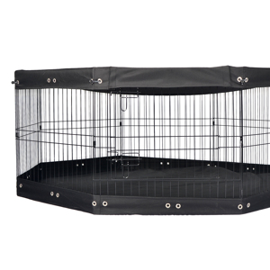 Có Thể Gập Lại Kim Loại 8 Tấm Tập Thể Dục Vật Nuôi Lồng Bao Vây Thỏ Hutch Mèo Con Chó Playpen Hàng Rào Với Bìa Trên Và Dưới Pad - Product Image 1