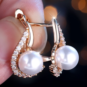 <span class=keywords><strong>ANGOL</strong></span> - Paire de boucles d'oreilles classiques et polyvalentes pour femmes, idéales pour les amies - Product Image 1