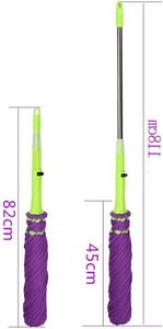 Long Handle Twist Spin Floor <b>Mop</b> Rotatable Microfiber Dry Wet <b>Mop</b> Telescopic Self-twisting Water <b>Mop</b> - Product Image 2