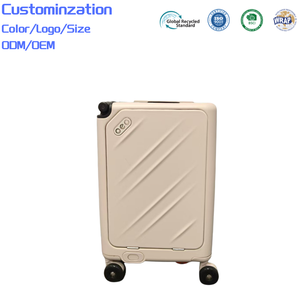 Valise rigide portable à roulettes automatique, homologuée cabine, légère, antivol et à très grande capacité - Product Image 2