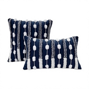 Funda de Cojín de Algodón Tufted de Alta Calidad con Técnicas de Bordado y Tejido para el Hogar, Sala de Estar, Sofá, Cama, Almohada Lumbar, Hoteles por ITHL - Product Image 1