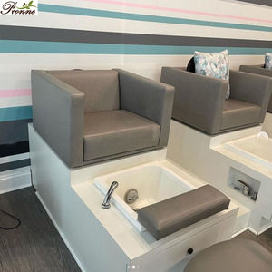 Chaise de pédicure avec base <span class=keywords><strong>en</strong></span> <span class=keywords><strong>bois</strong></span> pivotante pour salon de spa Foshan - Product Image 2