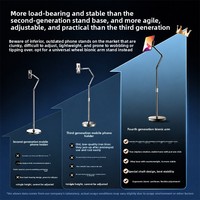 Support de téléphone omnidirectionnel sur pied pour prises de vue aériennes, multifonctionnel, idéal pour les marathons TV, le streaming en direct et les vidéos sur tablette