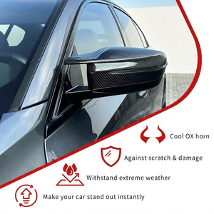 Cubierta de Espejo de Fibra de Carbono Estilo G8X para <span class=keywords><strong>BMW</strong></span> G20G30 G32 G11 G12 G38 G28 G22 G15 G16, Reemplazo de Carcasa de Espejo, Solo para LHD - Product Image 2