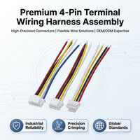 Kabel Harness Sensor Suhu NTC Kontrol Konduktor Tembaga 10 Pin untuk Kotak Pengontrol Robot Sepeda Motor Mobil