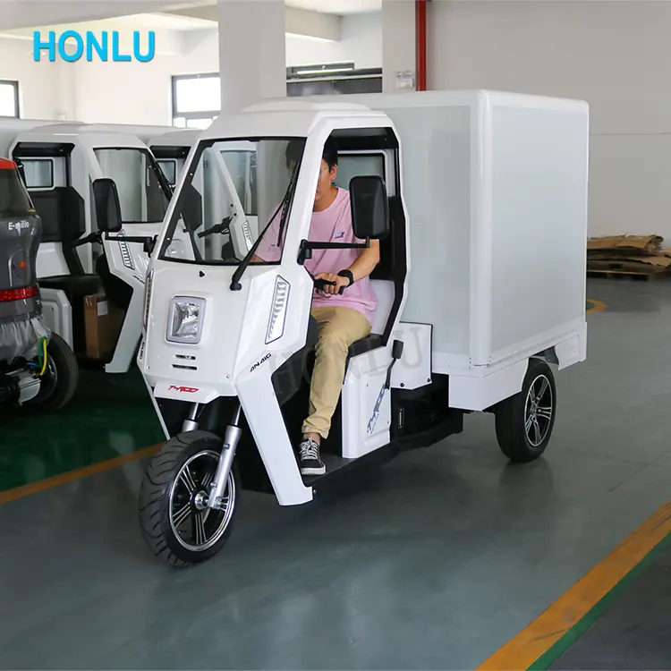3 Wiel High Power 4000W Pick Up Cargo Transport Elektrische Mini Auto