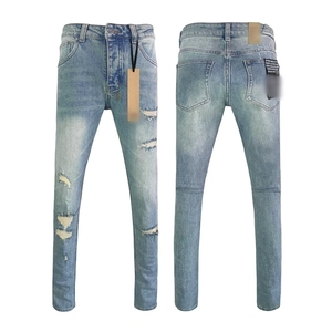 Nuovi <span class=keywords><strong>Jeans</strong></span> di Lusso Hip Hop da <span class=keywords><strong>Uomo</strong></span> Pantaloni Stacked Y2K <span class=keywords><strong>Vintage</strong></span> di Alta Qualità di Marca Firmati - Product Image 2